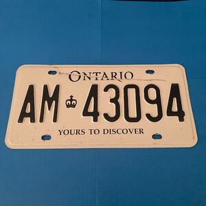 🛻 2010's ONTARIO CANADA TRUCK LICENSE PLATE [AM 43094] 🛻